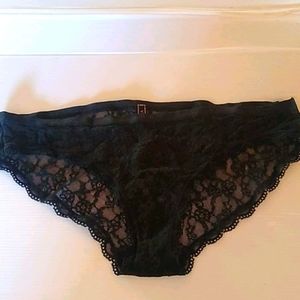 Victoria's Secret black lace bikini Size M
